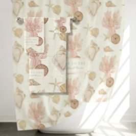 Aquarell Beach Ocean Starfish Cornisch Sea Muschel Badhandtuch Set