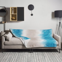 Aquarell Beach Waves Blue Waters