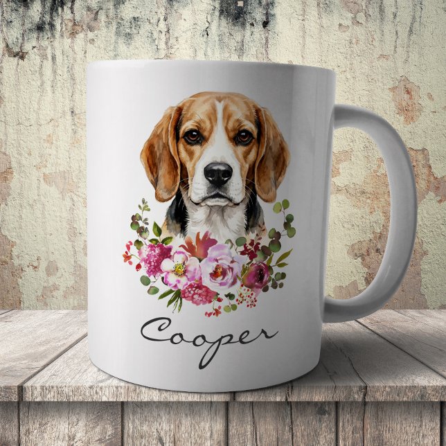 Aquarell-Beagle Kaffeetasse (Von Creator hochgeladen)