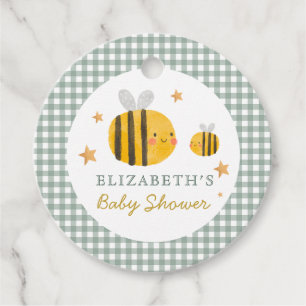 Aquarell Bee Honey Sweet Baby Dusche Geschenkanhänger