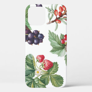 Aquarell-Beeren-Illustration Nahtloses Muster Case-Mate iPhone Hülle
