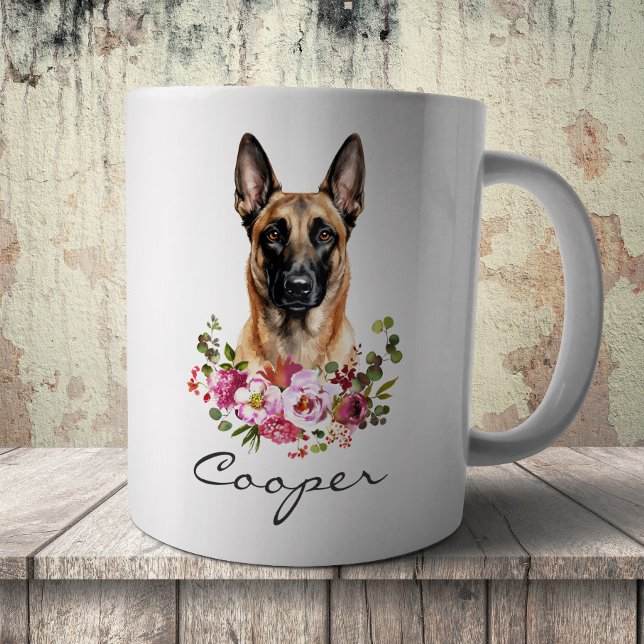 Aquarell Belgischer Malinois Kaffeetasse (Von Creator hochgeladen)