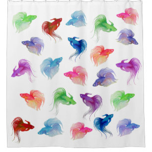 Aquarell Betta Fish Duschvorhang