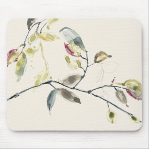 Aquarell-Blatt-Niederlassung Mousepad
