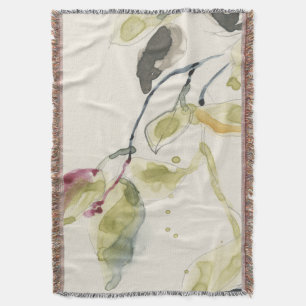 Aquarell-Blatt-Niederlassungs-Triptychon Decke