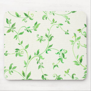 Aquarell-Blattmuster Mousepad