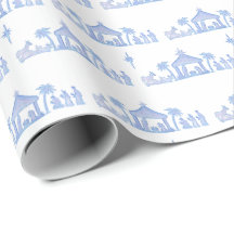 Aquarell Blau Weihnachten Geburt Christi