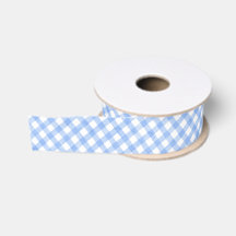 Aquarell Blau-Weiß Gingham