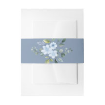 Aquarell Blaue Blumenmuster