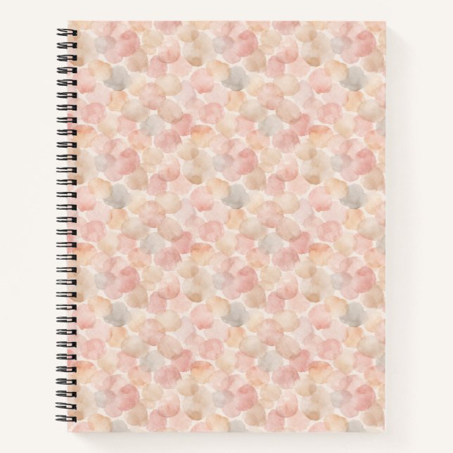 Aquarell-Blob-Muster Notizbuch (Vorderseite)