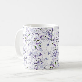 Aquarell Blume aus Hydrangeas. Kaffeetasse