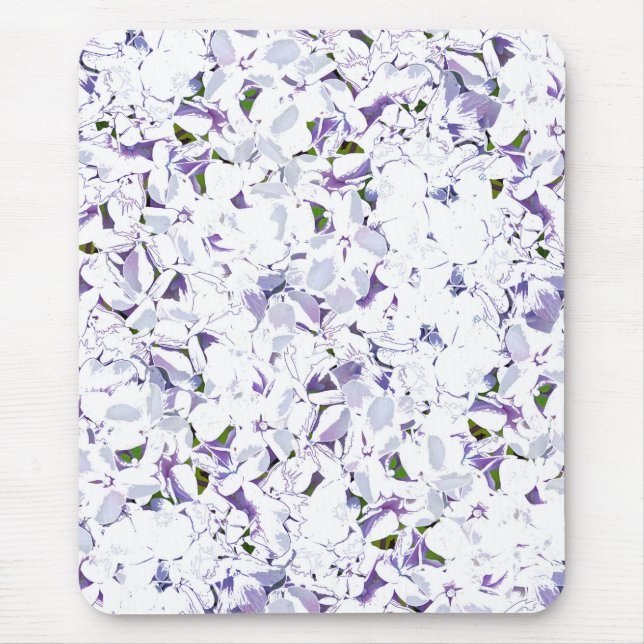 Aquarell Blume aus Hydrangeas. Mousepad (Vorne)