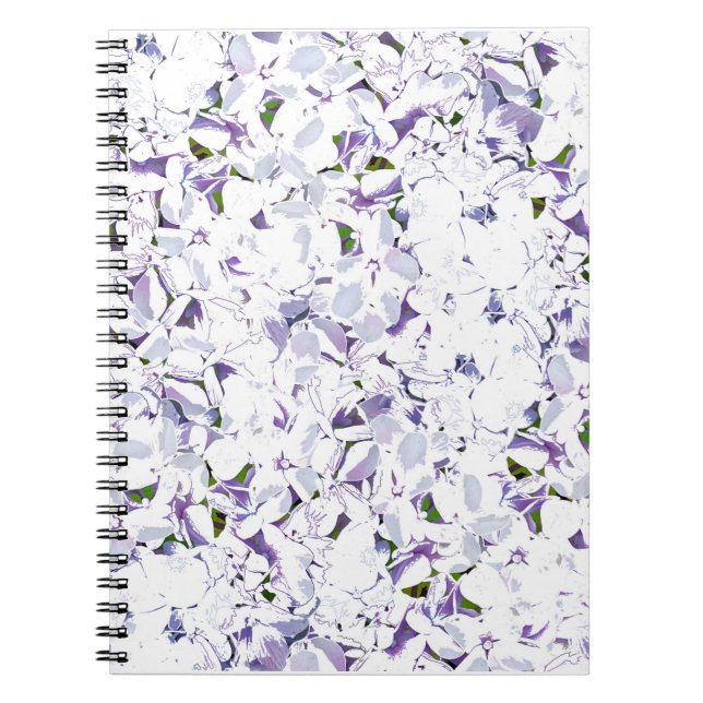 Aquarell Blume aus Hydrangeas. Notizblock (Vorderseite)