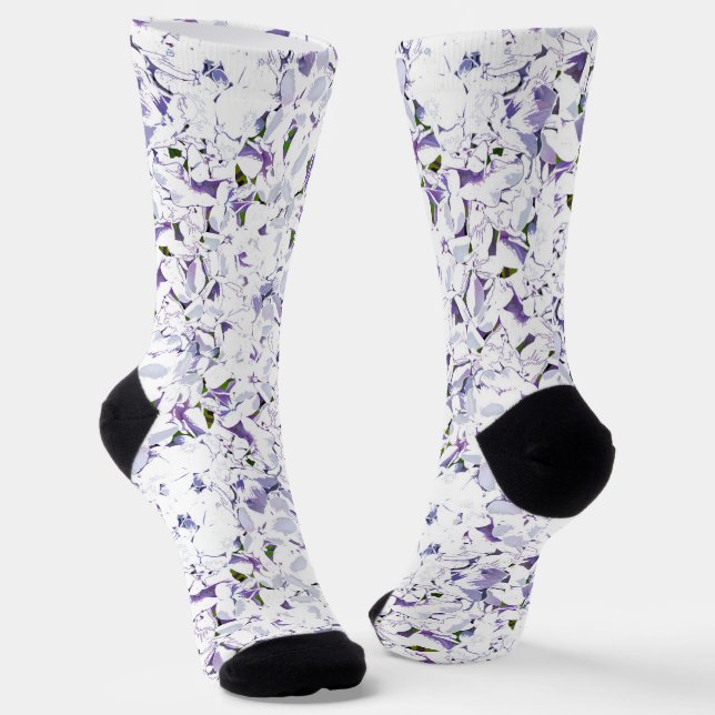 Aquarell Blume aus Hydrangeas. Socken (Gewinkelt)