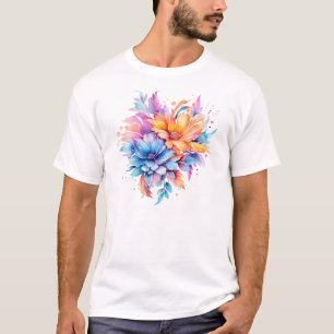 Aquarell-Blumen-Blumendesign-24683 T-Shirt