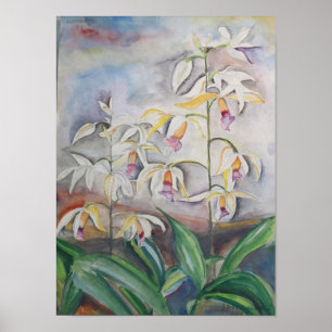 Aquarell Blumen – Elegante Blumenwandkunst Poster