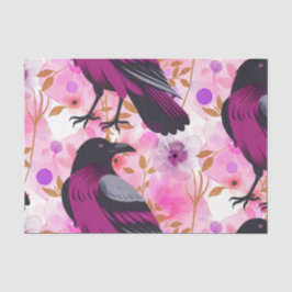 Aquarell Blumen Floral Raven Botanicals Seidenpapier