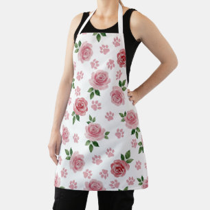 Aquarell-Blumen-Haustierliebhaber-Schürze Schürze