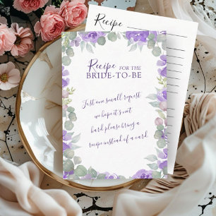 Aquarell-Blumen-Hochzeitsdusche-Einschluss-Auto Begleitkarte