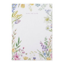 Aquarell Blumen Hochzeitseinladungsvorschau