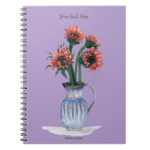 Aquarell-Blumen in einer Vase