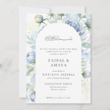 Aquarell-Blumen-islamische-Hochzeitseinladung