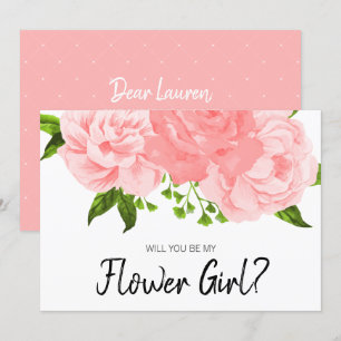 Aquarell-Blumen-Karte in Korallen für das Blumenmä Einladung