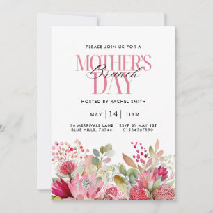 Aquarell Blumen Muttertags-Brunch-Einladung Einladung