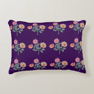 Aquarell Blumen Nahtloses Muster Sanfte Pastelltön Dekokissen