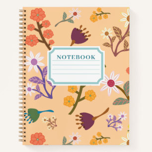 Aquarell-Blumen-Notizbuch Notizbuch