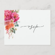 Aquarell-Blumen-RSVP-Antwort