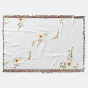 Aquarell Blumen Süß Minimalistisch Decke