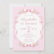 Aquarell-Blumenband Elizabeths 1. Geburtstag