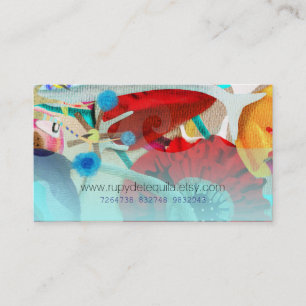 Aquarell-Blumendesigner Visitenkarte