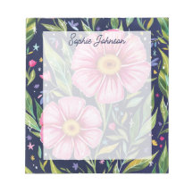 Aquarell-Blumenkunst Rosa Schönes Personalisiertes