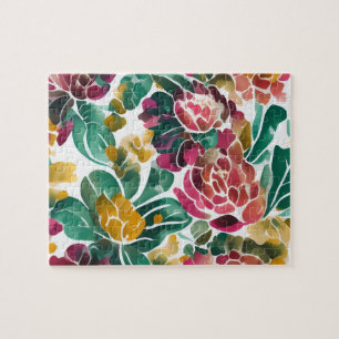 Aquarell-Blumenmuster Vintage-Blumen