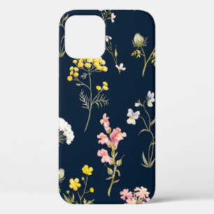 Aquarell-Blumenmuster, zarte Blüten handgezeichnet Case-Mate iPhone Hülle