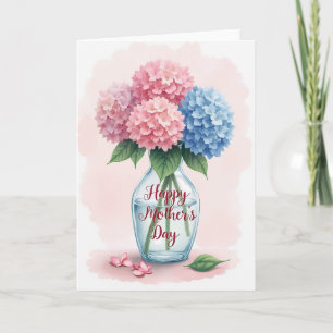 Aquarell-Blumenstrauß-Karte Karte
