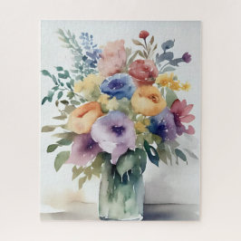 Aquarell-Blumenstrauß-Malerei