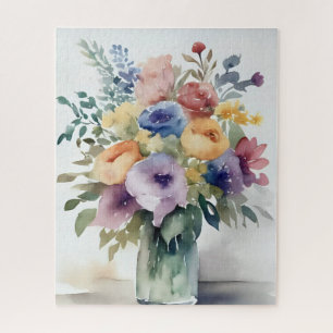 Aquarell-Blumenstrauß-Malerei
