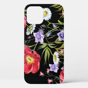 Aquarell-Blumenstrauß: Nahtloses Muster Case-Mate iPhone Hülle