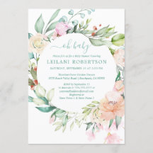 Aquarell Blumenstrauß Oh Baby Pastel Dusche