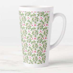 Aquarell-Blütenzweig-Blumenmuster Milchtasse