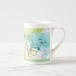 Aquarell Bohemian-Design auf einem Spezialbecher Prozellantasse