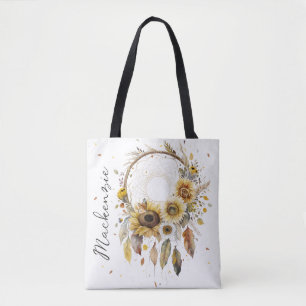 Aquarell Boho Dreamcatcher Tasche