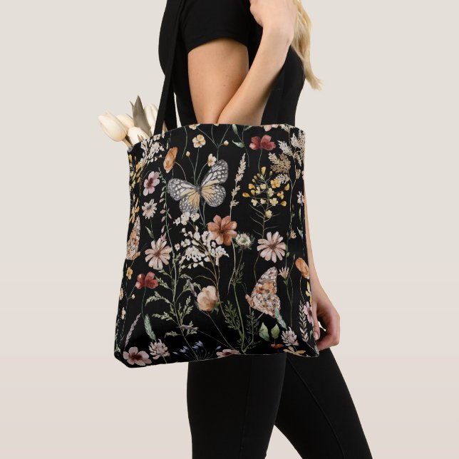Aquarell Boho Floral  Tasche (Von Nahem)