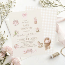 Aquarell Boho Kinderzimmer Mädchen Baby-Party