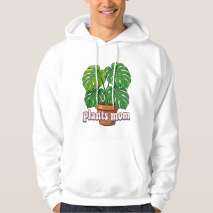 Aquarell Boho Topfpflanze Grafik - "Wähle Frieden" Hoodie