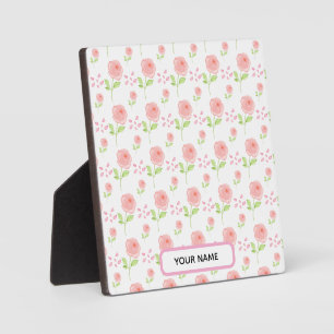 Aquarell-Botanik-Blumenmuster-Planer Fotoplatte