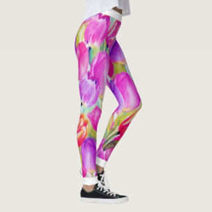 Aquarell botanisch leggings
